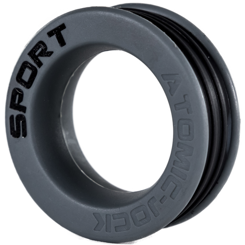 Generique Cockring Silicone Sneaker Gris-Noir